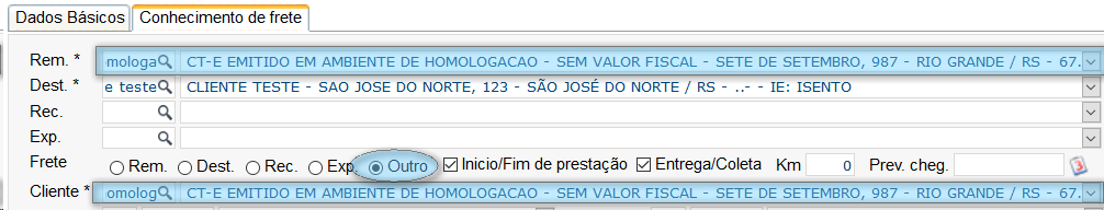 799 – Rejeição: Identificação do tomador utilizada em 